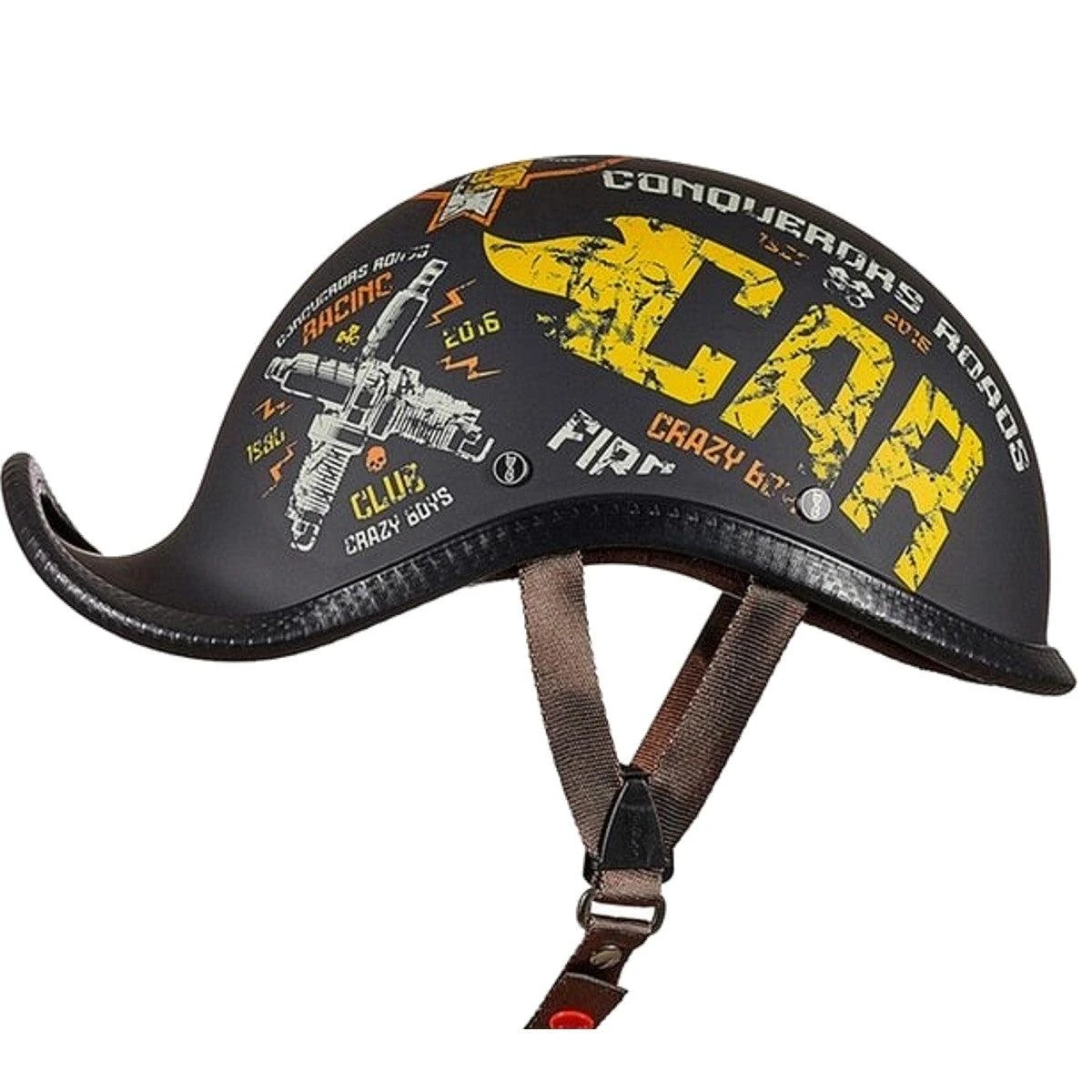 Glow Plug Vintage German Motorcycle Helmet 2 Glow Plug Vintage German Motorcycle Helmet - Image 2