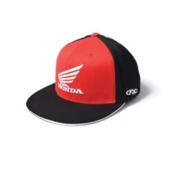 Factory Effex Honda Big Wing Flexi-Fit Hat, Black/Red