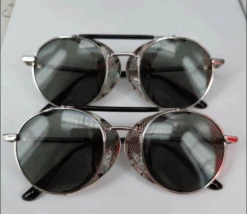 Bikers Retro Round Steampunk Glasses -Gearup Co. Store image 1