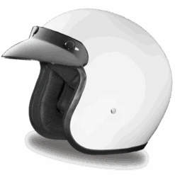 Daytona D.O.T Cruiser Hi-Gloss White Helmet
