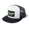 Factory Effex Kawasaki Racing Snapback Hat, White/Black