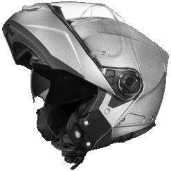 Daytona D.O.T. Glide Silver Metallic Modular Motorcycle Helmet -Gearup Co. Store mg sm 7