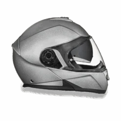 Daytona D.O.T. Glide Silver Metallic Modular Motorcycle Helmet -Gearup Co. Store mg sm 4