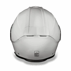 Daytona D.O.T Glide Hi-Gloss White Helmet -Gearup Co. Store mg1 c 3