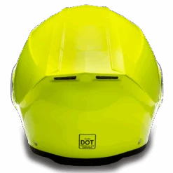 Daytona D.O.T Glide Fluorescent Yellow Helmet -Gearup Co. Store mg1 fy 3