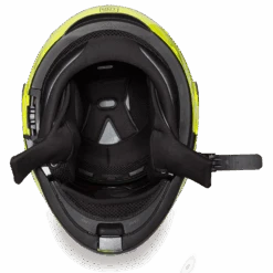 Daytona D.O.T Glide Fluorescent Yellow Helmet -Gearup Co. Store mg1 fy 6