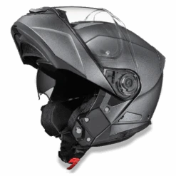 Daytona D.O.T Glide Gun Metal Gray Metallic Helmet -Gearup Co. Store mg1 gm 7