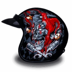 Daytona D.O.T. Cruiser W/ Joker Motorcycle Open Face 3/4 Shell Helmet