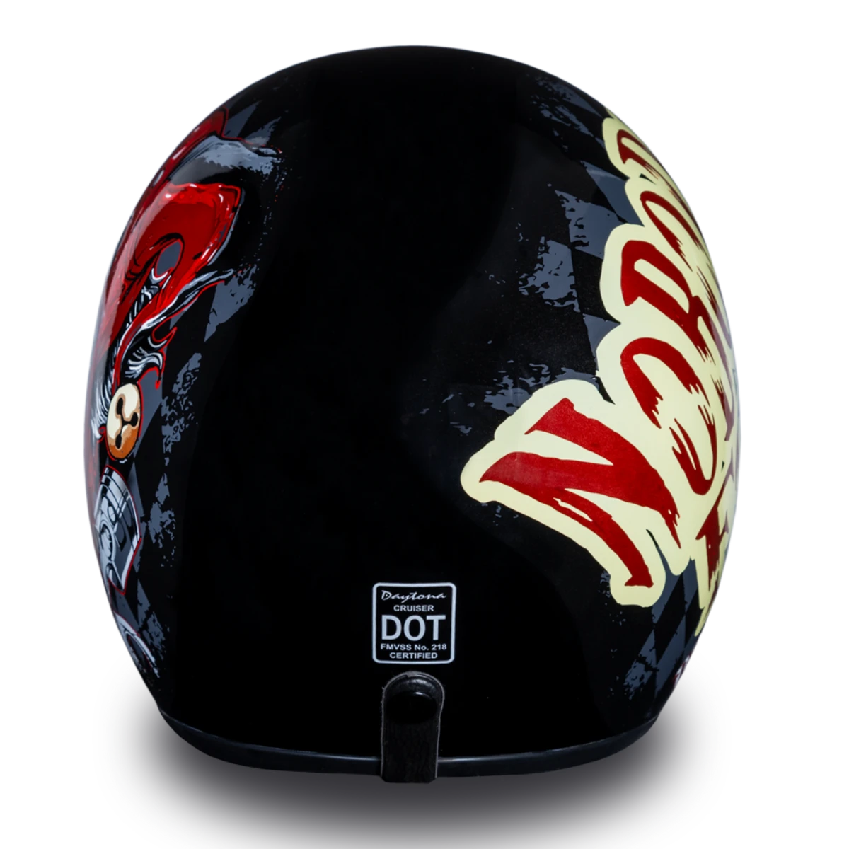 Daytona D.O.T. Cruiser W/ Joker Motorcycle Open Face 3/4 Shell Helmet 4 Daytona D.O.T. Cruiser W/ Joker Motorcycle Open Face 3/4 Shell Helmet - Image 4