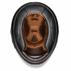 Daytona D.O.T Retro Dull Black Orange Accents Helmet -Gearup Co. Store r1 o 6 615db162 1af2 413a 99fb 3641065b9593