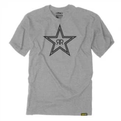 Factory Effex Men's Rockstar Outline T-Shirt, Gray
