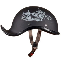 Speeding Biker Vintage German Motorcycle Helmet