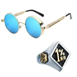 Stanley Rebel Steampunk Sunglasses Plus Free 1% Er Ring Bundle