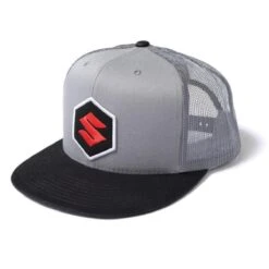 Factory Effex Suzuki Mark Snapback Hat, Black/Gray