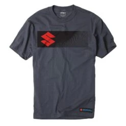 Factory Effex Men's Suzuki S-Bar T-Shirt, Charcoal Gray