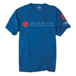 Factory Effex Men's Suzuki Team T-Shirt, Royal Blue