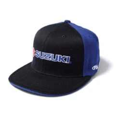 Factory Effex Suzuki Team Flex-Fit Hat, Black/Blue