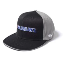 Factory Effex Suzuki Team Flex-Fit Hat, Black/Gray