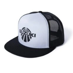 Factory Effex Suzuki Vintage Snapback Hat, White/Black