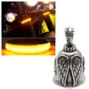Motorcycle Fork-Mounted LED Turn Signal Light With Wings Gremlin Bell